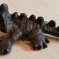 2 Rustic Horned Lizard Dragon Reptile Collectible Figure Garden Animal Figurine Art Statue