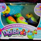 NIB DIGIBIRDS DIGI BIRDS Twinkle's Trio 3 Pack~Bonus Bird w/Light Up Eyes~New