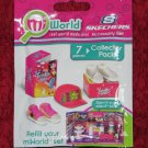 MiWorld Mi World Skechers Collector Pack~2 Pair Shoes, Pink Hat~MiWorld Refill