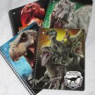 JURASSIC WORLD Lot of 4 School Notebooks, Indominus Rex, Raptors, Blue Charlie