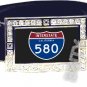 I-580 INTERSTATE 580 SHIELD SYMBOL CZ GLOW RHINESTONE BELT BUCKLE