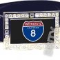 I-8 INTERSTATE 8 CA SHIELD SYMBOL CZ GLOW RHINESTONE BELT BUCKLE