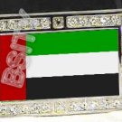 UNITED ARAB EMIRATES UAE FLAG BLING ICED OUT CZ -FREE BELT- BUCKLE