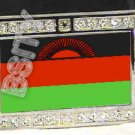 MALAWI Malawian FLAG BLING ICED OUT CZ -FREE BELT- BUCKLE