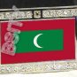 MALDIVES Maldivian FLAG BLING ICED OUT CZ -FREE BELT- BUCKLE