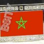 MOROCCO MOROCCAN FLAG BLING ICED OUT CZ -FREE BELT- BUCKLE