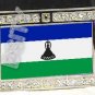 LESOTHO Muso oa FLAG BLING DARK CZ -FREE BELT- BUCKLE