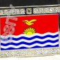KIRIBATI Gilbertese FLAG BLING DARK CZ -FREE BELT- BUCKLE