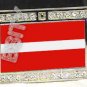 LATVIA Latvian FLAG BLING DARK CZ -FREE BELT- BUCKLE