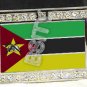 MOZAMBIQUE Mozambican FLAG BLING ICED OUT CZ -FREE BELT- BUCKLE