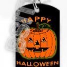 HAPPY HALLOWEEN PUMPKIN Dog Tag KEY CHAIN FOR COSTUME