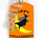 HAPPY HALLOWEEN WITCH Dog Tag KEY CHAIN FOR COSTUME