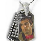  Iced OUT CZ SCARFACE GOOD DAY Dog Tag BLING CHARM PENDANT
