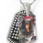  Iced OUT CZ SCARFACE POSTER Dog Tag BLING CHARM PENDANT