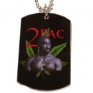 2PAC TUPAC WEED PHOTO PICTURE Dog Tag Dogtag Charm