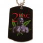 2PAC TUPAC WEED PHOTO PICTURE Dog Tag Dogtag Charm