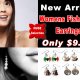 Fish Hook Photo Charm Earrings
