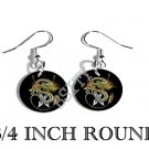 DRAGON & SWORDS PHOTO FISH HOOK CHARM Earrings