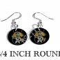 DRAGON & SWORDS PHOTO FISH HOOK CHARM Earrings