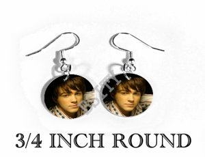 DRAKE BELL PHOTO FISH HOOK CHARM Earrings