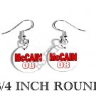 MCCAIN PRESIDENT PHOTO FISH HOOK CHARM Earrings #2