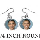 OBAMA PRESIDENT PHOTO FISH HOOK CHARM Earrings