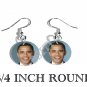 OBAMA PRESIDENT PHOTO FISH HOOK CHARM Earrings
