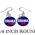 OBAMA PRESIDENT PHOTO FISH HOOK CHARM Earrings #2