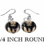 PHARAOH HEAD EGYPTIAN PHOTO FISH HOOK CHARM Earrings