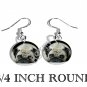 PUG DOG ADORABLE PHOTO FISH HOOK CHARM Earrings