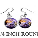 UNICORN RAINBOW FANTASY PHOTO FISH HOOK CHARM Earrings