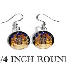 WIZARD DRAGON FANTASY PHOTO FISH HOOK CHARM Earrings