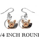YORKIE YORKSHIRE PHOTO FISH HOOK CHARM Earrings