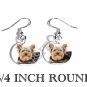 YORKIE YORKSHIRE PHOTO FISH HOOK CHARM Earrings