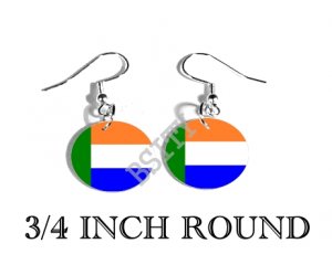 AFRIKANEER Vryheidsvlag Flag FISH HOOK CHARM Earrings