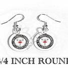 AK-CHIN NATIVE INDIAN Flag FISH HOOK CHARM Earrings