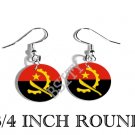 ANGOLA ANGOLAN Flag FISH HOOK CHARM Earrings