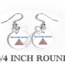 APALACHEE NATION INDIAN Flag FISH HOOK CHARM Earrings