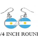 ARGENTINA ARGENTINE Flag FISH HOOK CHARM Earrings