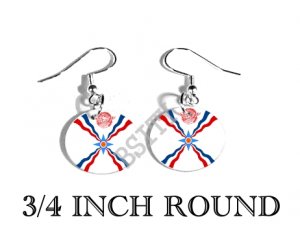 ASSYRIAN Ata D'Atoor Flag FISH HOOK CHARM Earrings