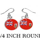 BERMUDA Bermudian Flag FISH HOOK CHARM Earrings