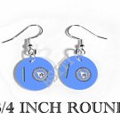 BLACKFOOT TRIBE INDIAN Flag FISH HOOK CHARM Earrings
