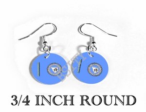 BLACKFOOT TRIBE INDIAN Flag FISH HOOK CHARM Earrings