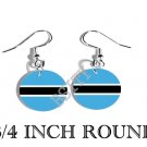 BOTSWANA Batswana Flag FISH HOOK CHARM Earrings