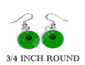 BULGARIAN HUNGARIAN Flag FISH HOOK CHARM Earrings