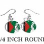 Balawaristan National Front Flag FISH HOOK CHARM Earrings