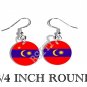 Barisan Revolusi Nasional Flag FISH HOOK CHARM Earrings