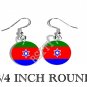 Bnei Menashe Menasseh Flag FISH HOOK CHARM Earrings