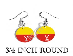 Bodo Liberation Tigers Flag FISH HOOK CHARM Earrings