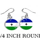 Bubi People BANTU GUINEA Flag FISH HOOK CHARM Earrings